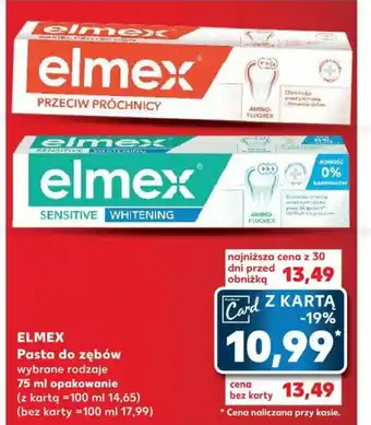 Kaufland ELMEX Pasta do zębów 75 ml oferta