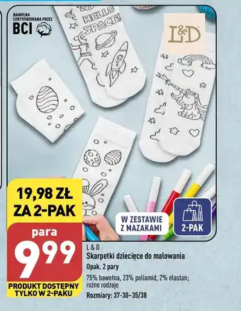 ALDI Skarpetki dziecięce L&D oferta