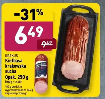 ALDI Kiełbasa Krakowska sucha Krakus 250g oferta