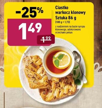 ALDI Ciastko warkocz klonowy 86g oferta