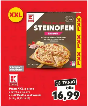 Kaufland Pizza XXL z pieca 3 x 330/350 g oferta