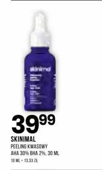 Drogerie Natura SKINIMAL PEELING KWASOWY AHA 30% BHA 2%, 30 ML oferta