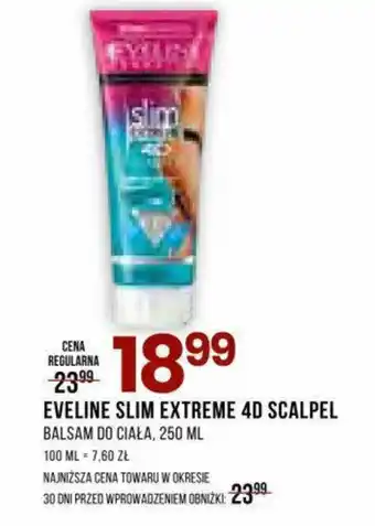 Drogerie Natura EVELINE SLIM EXTREME 4D SCALPEL BALSAM DO CIAŁA, 250 ML oferta