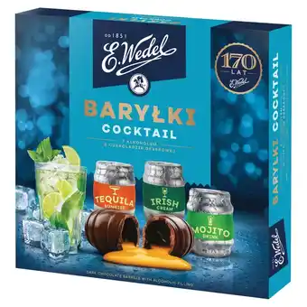 Makro E. Wedel Baryłki koktajl z alkoholem w czekoladzie deserowej 200 g oferta