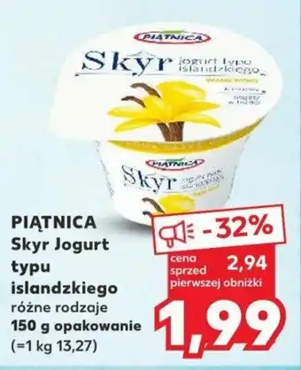 Kaufland PIĄTNICA Skyr Jogurt typu islandzkiego 150 g oferta