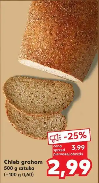 Kaufland Chleb graham 500 g sztuka oferta