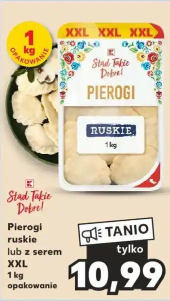 Kaufland Pierogi ruskie lub z serem XXL 1 kg oferta