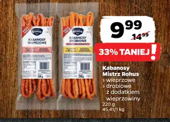 Netto Kabanosy Mistrz Rohus oferta