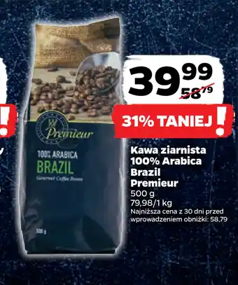Netto Kawa ziarnista 100% Arabica Brazil Premieur oferta