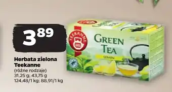 Netto Herbata zielona Teekanne oferta