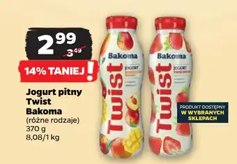 Netto Jogurt pitny Twist Bakoma oferta