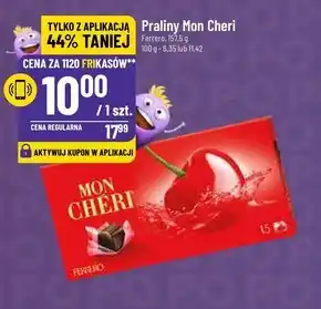 Polomarket Mon Chéri Praliny z czekolady z całą czereśnią w likierze 157,5 g oferta