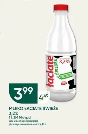 Chata Polska Łaciate Mleko świeże 3,2 % 1 l oferta