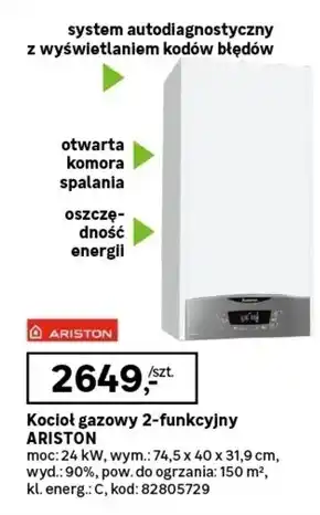 Leroy Merlin Kocioł gazowy Ariston oferta