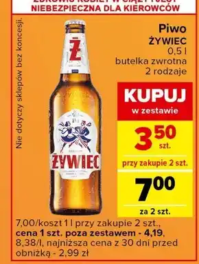 Carrefour Express Żywiec Piwo jasne 500 ml oferta