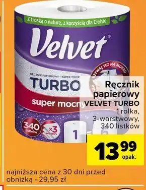 Carrefour Express Velvet Turbo Ręcznik papierowy oferta