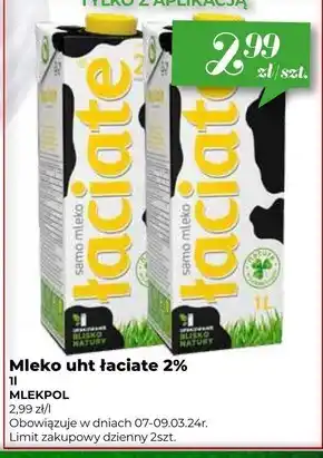 Społem Łaciate Mleko UHT 2,0 % 1 l oferta