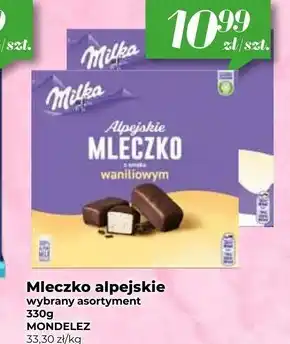 Społem Milka Alpejskie Mleczko Pianka o smaku waniliowym 330 g oferta