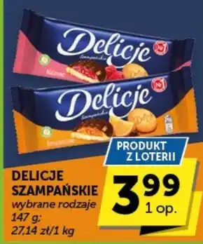 ABC Delicje Szampańskie Biszkopty z galaretką pomarańczową oblewane czekoladą 147 g oferta
