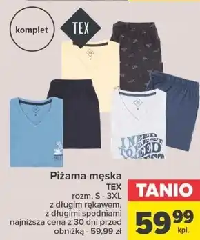 Carrefour Piżama męska TEX oferta