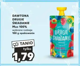 Kaufland DAWTONA DRUGIE ŚNIADANIE Mus 100% 100g oferta