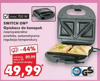 Kaufland SWITCH ON Opiekacz do kanapek nieprzywieralna oferta