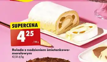Biedronka Rolada z nadzieniem śmietankowo-morelowym 100 g oferta