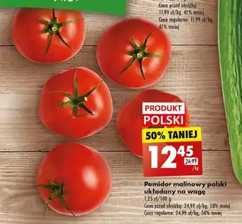 Biedronka Pomidor malinowy polski układany na wagę 1 kg oferta