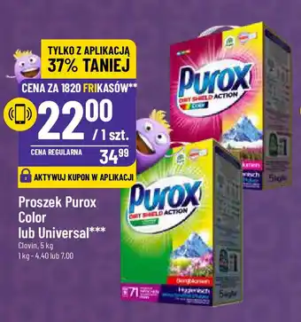 Polomarket Proszek Purox Color lub Universal Clovin 5 kg oferta