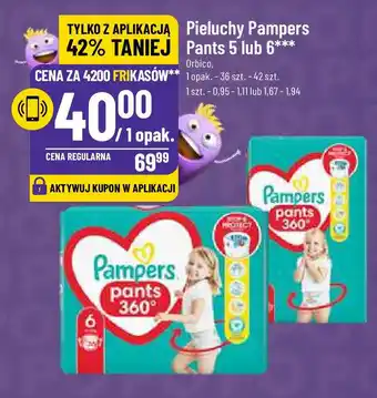 Polomarket Pieluchy Pampers Pants 5 lub 6 Orbico 36-42szt. oferta