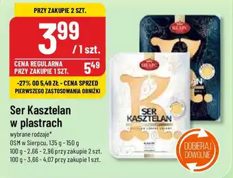 Polomarket Ser Kasztelan w plastrach OSM w Sierpcu 135 - 150 g oferta