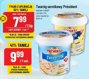 Polomarket Twaróg sernikowy Président Lactalis 1 kg oferta