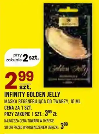 INFINITY GOLDEN JELLY MASKA REGENERUJĄCA DO TWARZY, 10 ML
