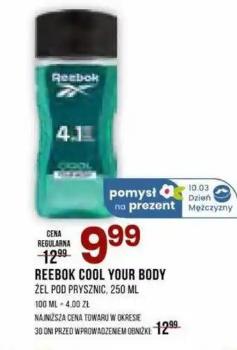 Drogerie Natura REEBOK COOL YOUR BODY ŻEL POD PRYSZNIC, 250 ML oferta