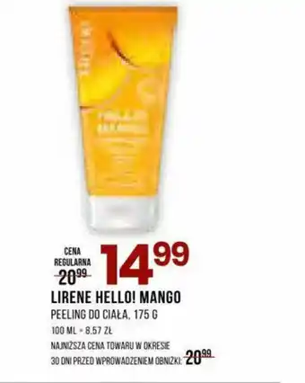 Drogerie Natura LIRENE HELLO! MANGO PEELING DO CIAŁA, 175 G oferta
