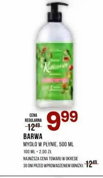 Drogerie Natura BARWA MYDŁO W PŁYNIE, 500 ML oferta