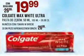 Drogerie Natura COLGATE MAX WHITE ULTRA PASTA DO ZĘBÓW, 50 ML oferta