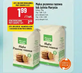Mąka pszenna razowa lub żytnia Marysia 0,9 kg-1 kg