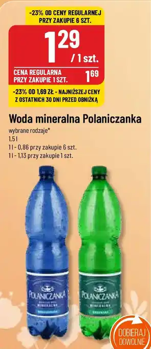 Polomarket Woda mineralna Polaniczanka 1,5l oferta