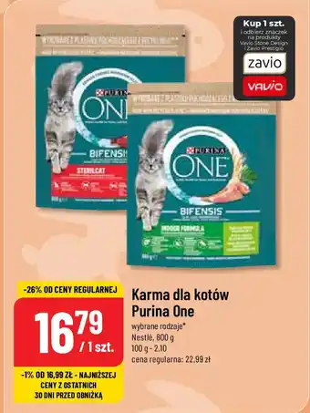 Polomarket Karma dla kotów Purina One Nestlé, 800 g oferta