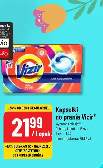 Polomarket Kapsułki do prania Vizir Orbico, 18 szt. oferta