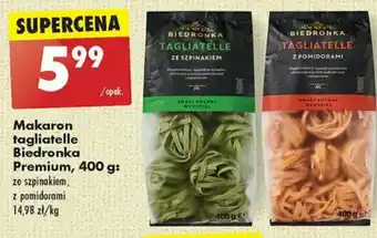 Biedronka Makaron tagliatelle Biedronka Premium, 400 g oferta