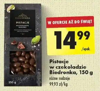 Biedronka Pistacje w czekoladzie Biedronka, 150 g oferta