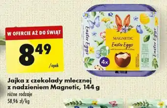 Biedronka Jajka z czekolady mlecznej z nadzieniem Magnetic 144 g oferta