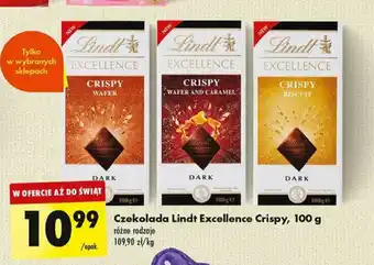 Biedronka Czekolada Lindt Excellence Crispy 100 g oferta