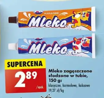 Biedronka Mleko zagęszczone słodzone w tubie, 150 g oferta