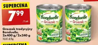 Biedronka Groszek tradycyjny Bonduelle, 2 x 400 g / 2 x 240 g oferta