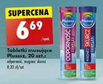 Biedronka Tabletki musujące Plusssz, 20 szt. oferta