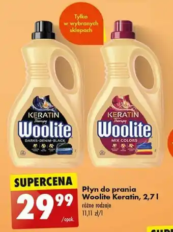 Biedronka Płyn do prania Woolite Keratin, 2,7 l oferta