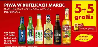Biedronka PIWA W BUTELKACH MAREK: LECH FREE, LECH EASY, GARAGE, KARMI, DESPERADOS oferta